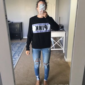 PINK crew neck sweatshirt